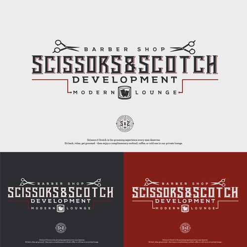 Manly design with the title 'Barber Shop Lounge Brand'