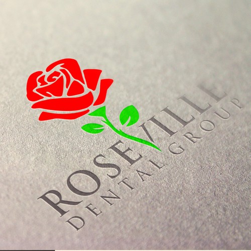 Rose brand with the title 'Roseville Dental Group : beauty & classy'
