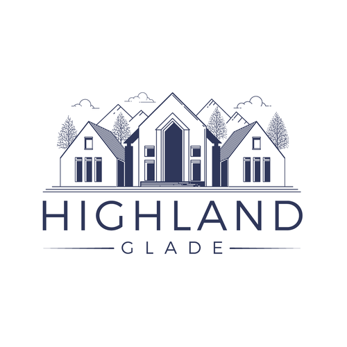 Travel agency logo with the title 'Highland Glade'