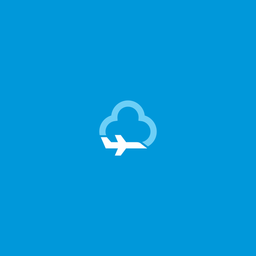 Airline and flight logo with the title 'Blue Skies boutique aviation charter'