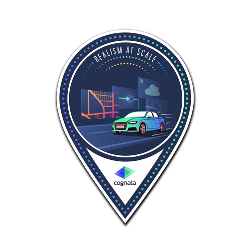 Sensor design with the title 'COGNATA STICKER'