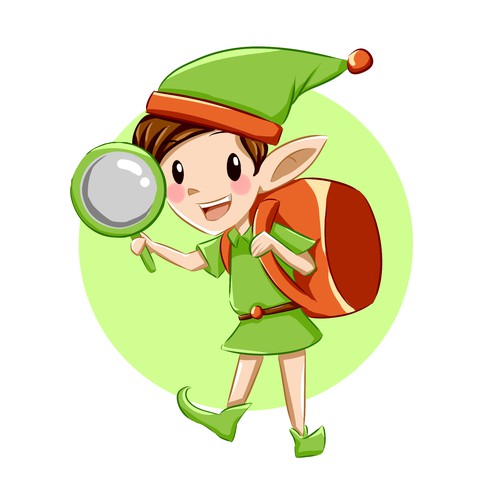 Elf design with the title 'Cute Elf'