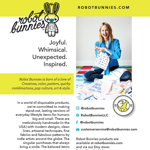 Neon design with the title 'Branded flyer design'