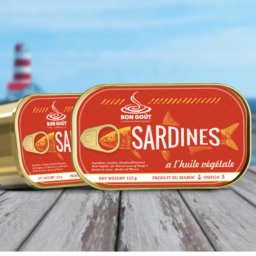 canned food label design