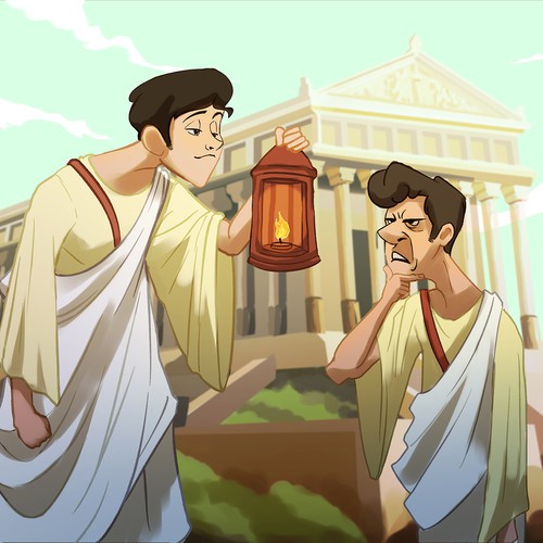 Religious artwork with the title 'Illustration for Catholic Answers'