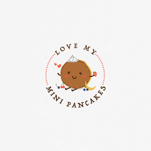 Pancake design with the title 'Logo for mini pancake house '