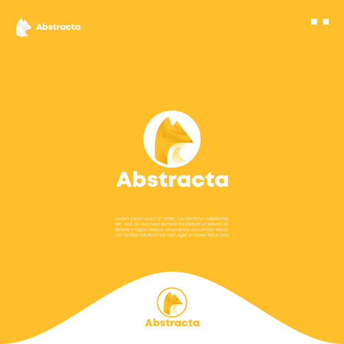 Pyramid logo with the title 'Logo for Abstracta '