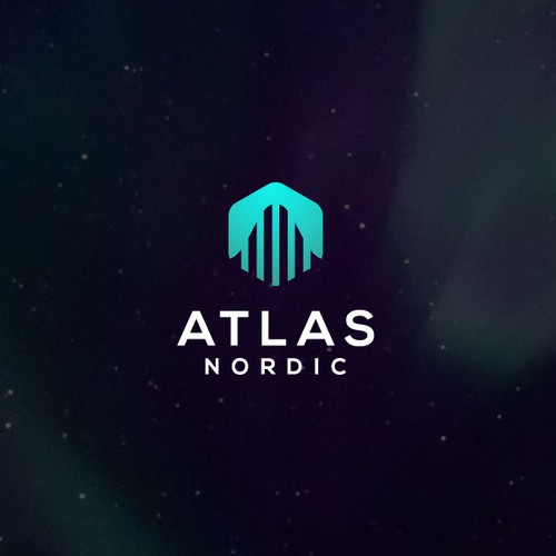 Atlas design with the title 'Atlas Nordics Logo'