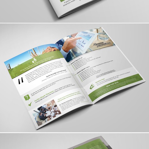 Nice design with the title 'Brochure for Acccounting firm'