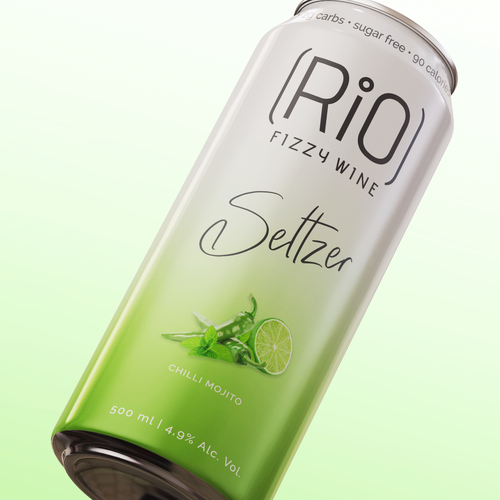 Light packaging with the title 'Packaging concept for Seltzer drink'