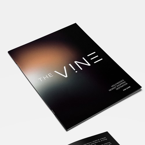 Design with the title 'A High End Retail Leasing Brochure'