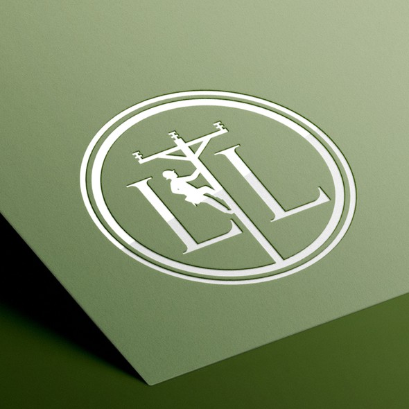 Electrical logo with the title 'Logo design concept for Line Legacy LLC.'