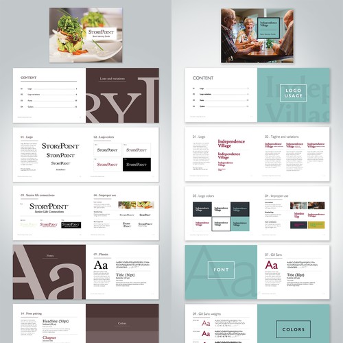 Communications brand with the title 'Basic Branding Guideline Concept'