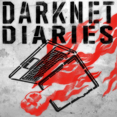 Stencil design with the title 'Darknet'