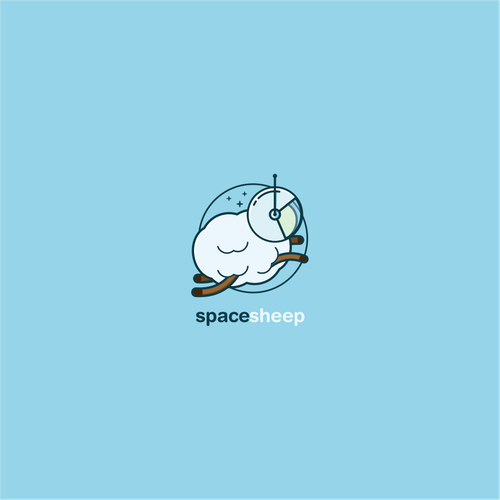 Communication logo with the title 'Space Sheep'
