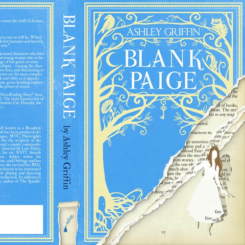 Illustrated design with the title 'Illustrated YA Fantasy novel'