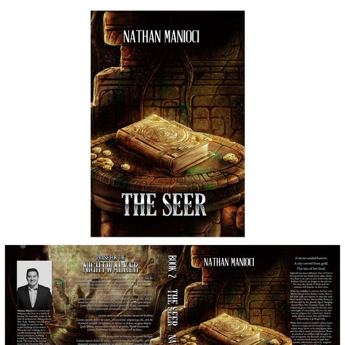 Publishing design with the title 'The Seer'