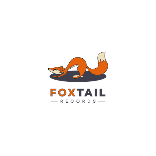 Tail design with the title 'Logo for Fox Tail records company'