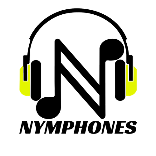 Headphone logo with the title 'Nymphones Logo Contest'