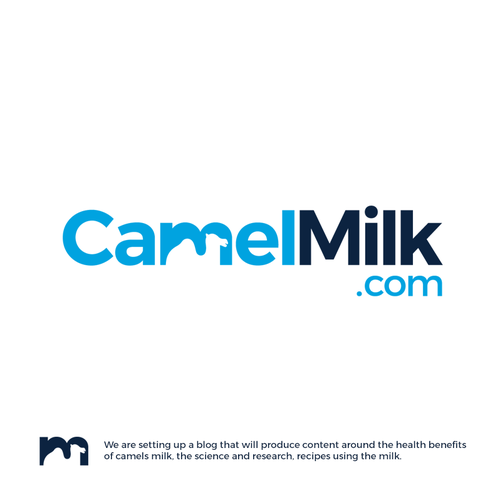 Healthy eating logo with the title 'CamelMilk.com'