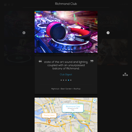 Map website with the title 'Venue Details for YEYA'