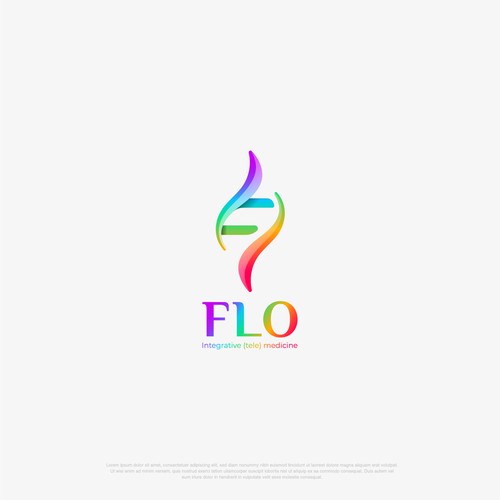 F design with the title 'FLO - Tntegrative (tele)medicine'