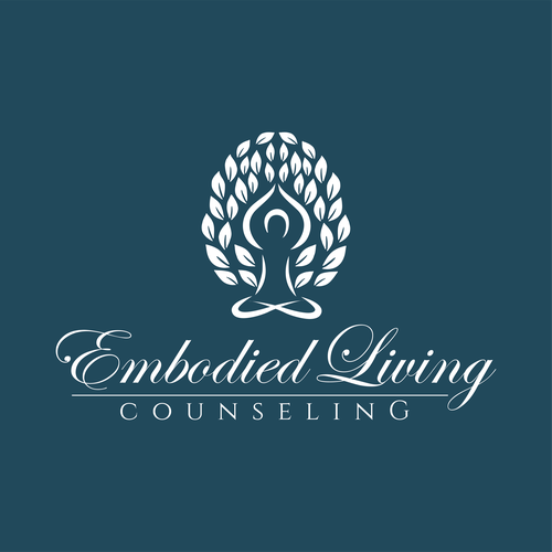 Mental health design with the title 'Embodied Living Counseling'