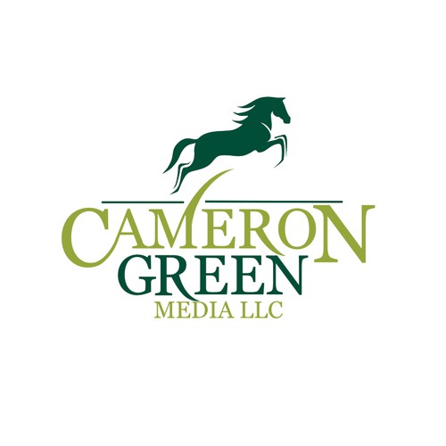 Jumping logo with the title 'Horse logo'