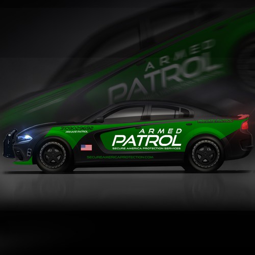 Charger design with the title 'WRAP PATROL CONCEPT '