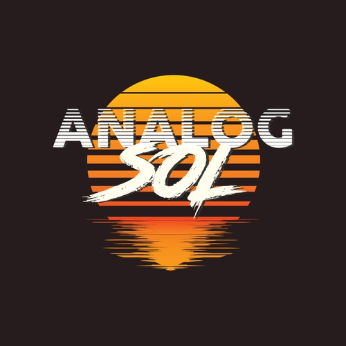 DJ logo with the title 'Analog Sol'