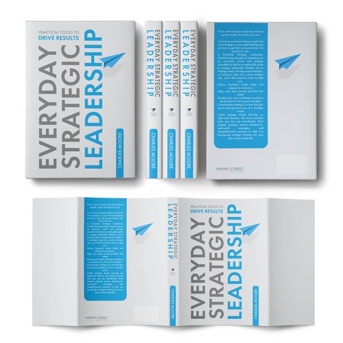 Leadership book cover with the title 'Book Cover Design'