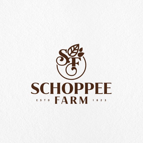 Floral brand with the title 'Farm logo'