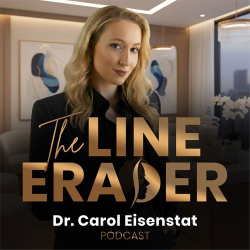 Aesthetic design with the title 'Podcast cover design'