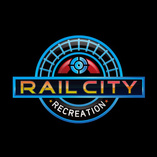 Railway design with the title 'Logo Concept for Rail City Recreation'