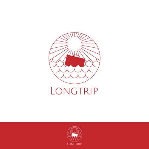 Travel logo with the title 'Trip'