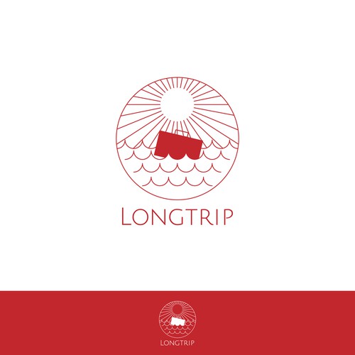Travel logo with the title 'Trip'