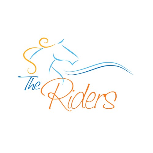 Horse riding logo with the title 'logo concept'