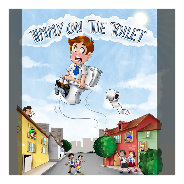 Kids book cover with the title 'Ilustration book'