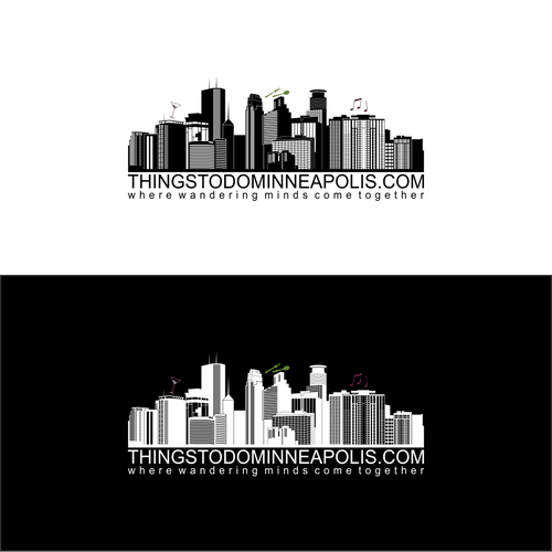 Skyline logo with the title 'minneapolis skyline'