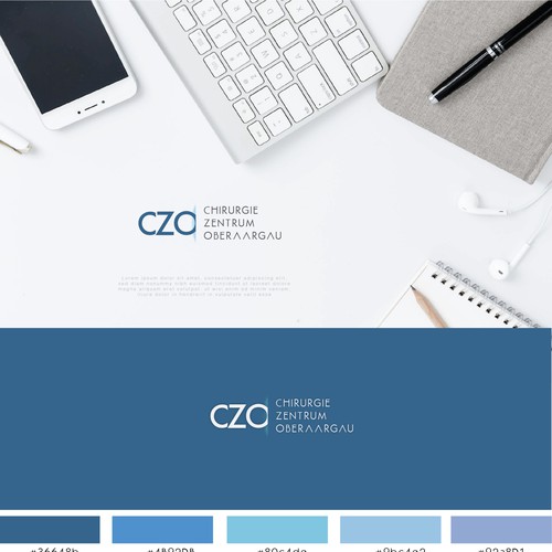 Surgical design with the title 'Winner Logo CZO'