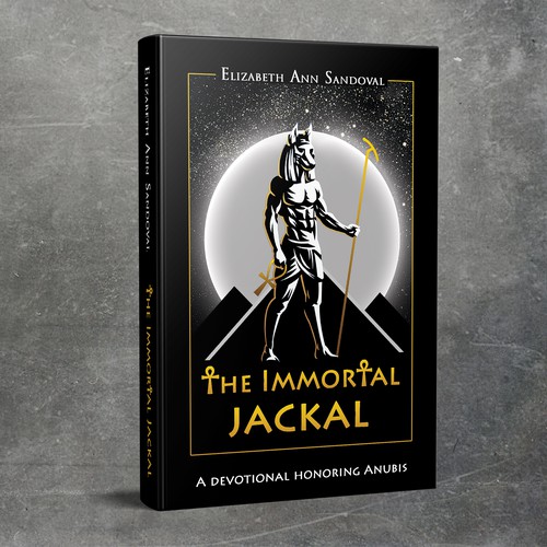 Spiritual book cover with the title 'Timeless Egyptian God Anubis book cover'