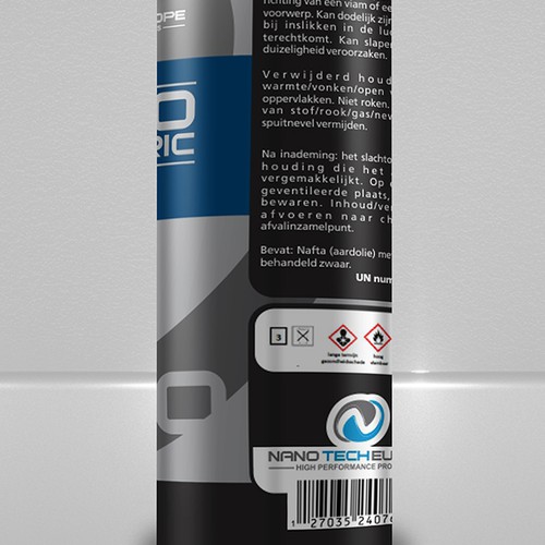 Branding label with the title 'Diseño de etiqueta Producto'