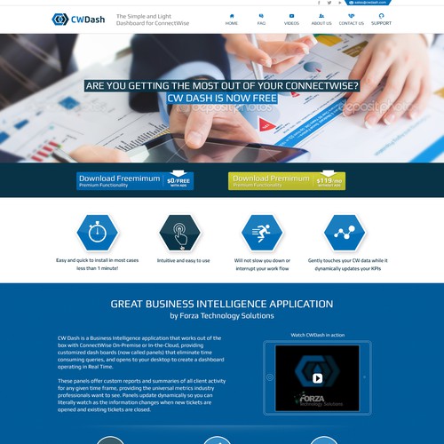 Responsive design with the title 'cwdash.com'