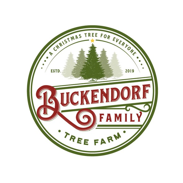Spruce design with the title 'Logo for Christmas Tree Farm'