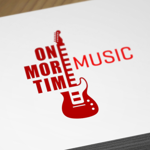 Guitar logo with the title 'One More Time! Music'