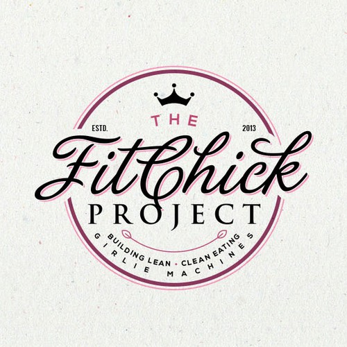 Nutritionist logo with the title 'Logo for The FitChick Project'