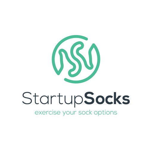Sock design with the title 'Logo Concept for Socks Company'