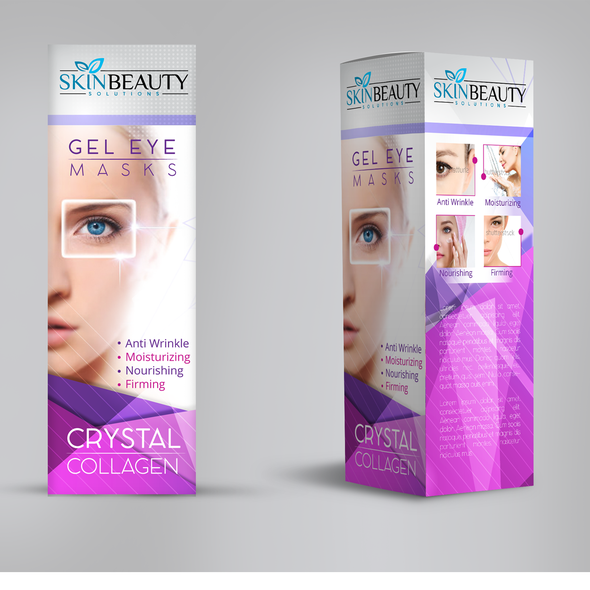 Skincare packaging with the title 'SkinBeauty packaging design'
