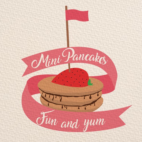 Pancake design with the title 'Logo concept for Pancake store'
