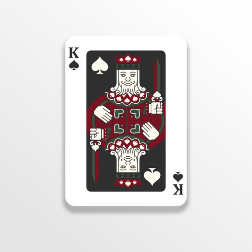 Card artwork with the title 'Pattern Design for Chic and Elegant Deck Of Cards'